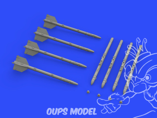 Eduard kit d'amelioration brassin 672187 Missiles R-13M pour MiG-21 1/72