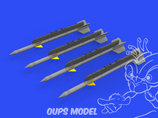 Eduard kit d'amelioration brassin 672237 Missiles R-3R pour MiG-21 Eduard 1/72