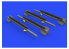 Eduard kit d&#039;amelioration brassin 672237 Missiles R-3R pour MiG-21 Eduard 1/72