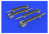 Eduard kit d&#039;amelioration brassin 672237 Missiles R-3R pour MiG-21 Eduard 1/72