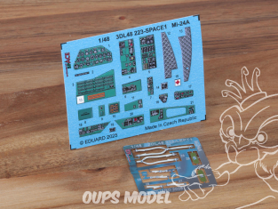 Eduard Space décalques 3D 3DL48223 Mi-24A Trumpeter 1/48