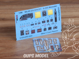 Eduard Space décalques 3D 3DL48225 B-26G Marauder Cockit & nez Icm 1/48