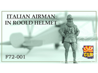 Copper State Models personel F72-001 Un aviateur italien portant un casque Roold 1/72