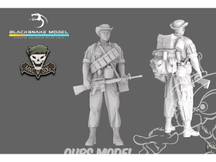 Blacksnake Model figurine SOG-02 Soldat MACV SOG Vietnam figurine 2 1/35