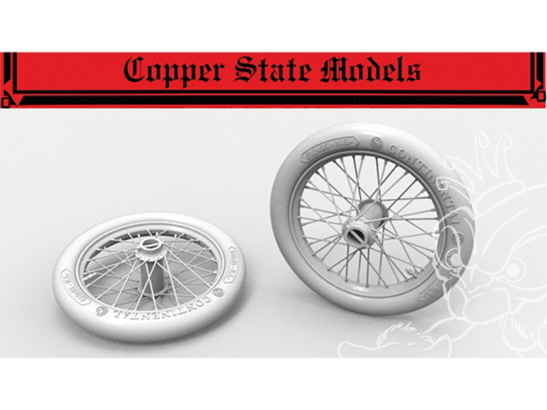 Copper State Models Avion A32-005 Roues à rayons allemandes 610x85 1/32