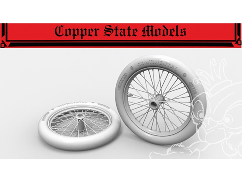 Copper State Models Avion A32-006 Roues à rayons allemandes 810x125 1/32