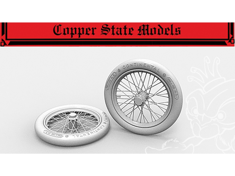 Copper State Models Avion A32-007 Roues à rayons allemandes 760x100 1/32