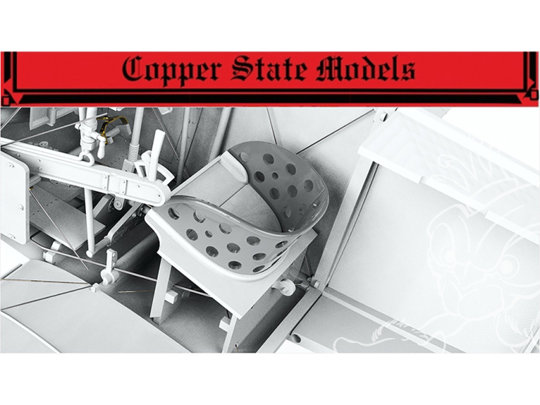 Copper State Models Avion A32-015 Dossier de siège pilote Nieuport 11/16 1/32