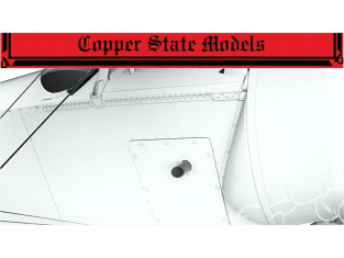 Copper State Models Avion A32-020 Tubes d'admission d'air moteur Nieuport 11/16 1/32