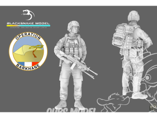 Blacksnake Model figurine FR-02 Soldat Français Opération Barkhane figurine 2 1/35