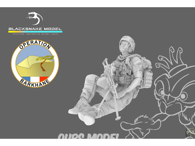 Blacksnake Model figurine FR-06 Soldat Français Opération Barkhane figurine 6 1/35