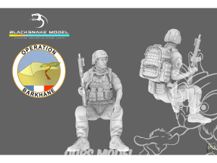 Blacksnake Model figurine FR-07 Soldat Français Opération Barkhane figurine 7 1/35
