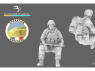 Blacksnake Model figurine FR-08 Soldat Français Opération Barkhane figurine 8 1/35
