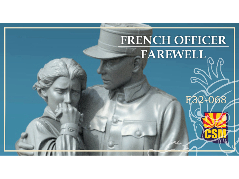 Copper State Models personel F32-068 Officier français - Adieu 1/32