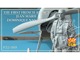 Copper State Models personel F32-069 Le premier as de l'aviation français Jean Marie Dominique Navarre 1/32