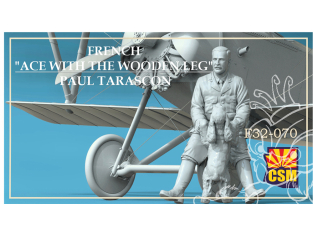 Copper State Models personel F32-070 L'as français à la jambe de bois Paul Tarascon 1/32