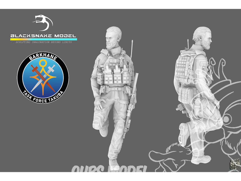 Blacksnake Model figurine FR-11 Soldat Français Opération Barkhane Task Force Takuba figurine 11 1/35