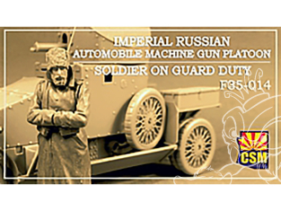 Copper State Models F35-014 Soldat du peloton de mitrailleuses automobiles impériales russes en service de garde 1/35