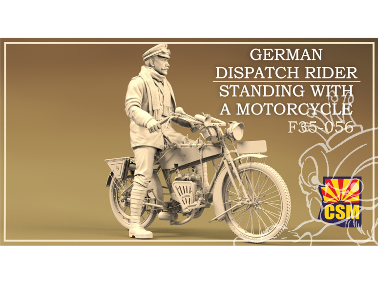 Copper State Models F35-056 Un estafette allemande avec une moto 1/35