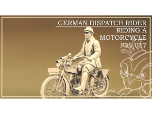 Copper State Models F35-057 Un estafette allemande conduisant une moto 1/35