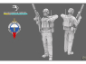 Blacksnake Model figurine SAS-05 Soldat Français 1er RPIMA figurine 5 1/35