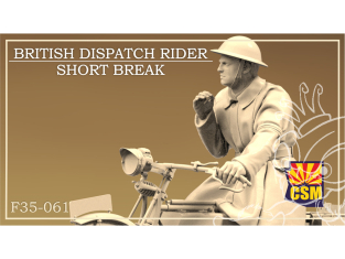 Copper State Models F35-061 Un Dispatch Rider britannique en courte pause 1/35