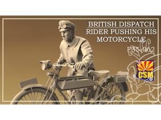 Copper State Models F35-062 Un estafette britannique poussant sa moto 1/35