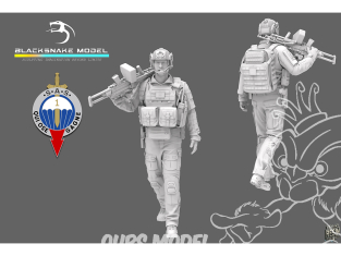Blacksnake Model figurine SAS-07 Soldat Français 1er RPIMA figurine 7 1/35