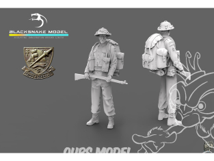 Blacksnake Model figurine K-01 Soldat Commando Kieffer figurine 1 Fusilier 1/35