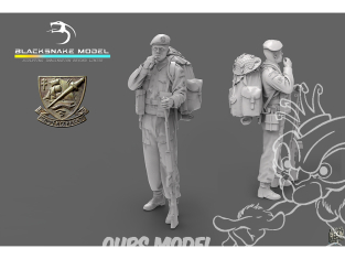 Blacksnake Model figurine K-02 Soldat Commando Kieffer figurine 2 Fusilier 1/35