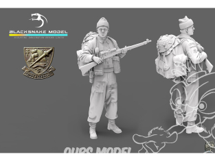 Blacksnake Model figurine K-03 Soldat Commando Kieffer figurine 3 Tireur d'élite 1/35