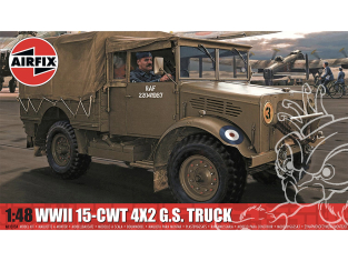 AIRFIX maquettes avion militaire 03313A WWII 15-cwt 4 x 2 G.S. Truck 1/48