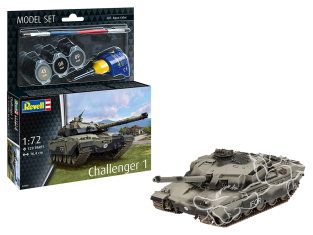 Revell maquette militaire 63365 Model Set Challenger 1 avec accessoires de base 1/72
