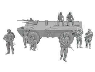 Blacksnake Model figurine PACK-01 Soldats Français Opération Barkhane 8 figurines 1/35
