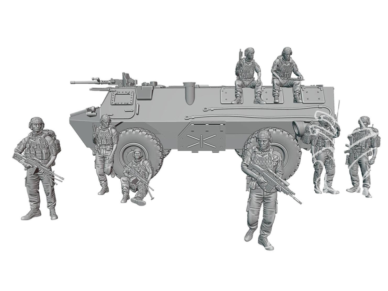 Blacksnake Model figurine PACK-01 Soldats Français Opération Barkhane 8 figurines 1/35