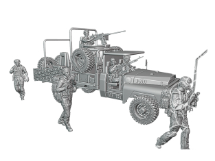 Blacksnake Model figurine PACK-02 Soldats Français Opération Barkhane 6 figurines 1/35