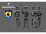 Blacksnake Model figurine UKR1/72-4FIGS Soldats Ukrainiens set de 4 figurines 1/72