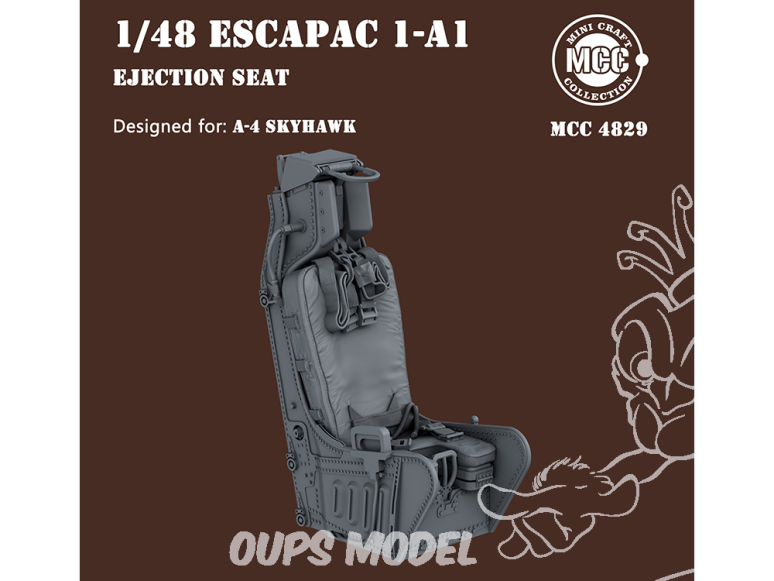 MCC Mini Craft Collection 4829 Siège éjectable ESCAPAC 1A-1 pour A-4 Skyhawk 1/48