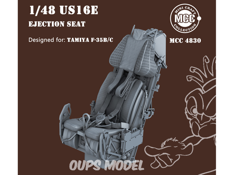 MCC Mini Craft Collection 4830 Siège éjectable US16E pour F-35B/C Tamiya 1/48