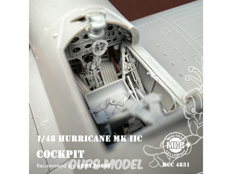 MCC Mini Craft Collection 4831 Cockpit Hurricane Mk.IIc Arma Hobby 1/48
