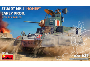 Mini Art maquette militaire 35423 Stuart Mk.I « Honey » Early Prod. avec pare-soleil 1/35
