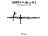 Gaahleri aérographe 40850 Série Premium GHPM-Mobius 0,2mm