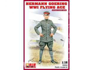 Mini art figurine 16034 HERMANN GOERING AS DE LA CHASSE ALLEMANDE 1918 1/16