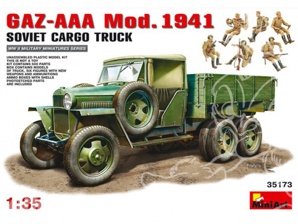 MINI ART maquette militaire 35173 CAMION SOVIETIQUE GAZ-AAA CARGO Modèle 1941 1/35