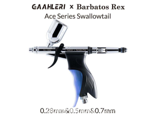 Gaahleri aérographe 42564 GHAC-Swallowtail & Rex Ace Series 0,28mm & 0,5mm & 0,7mm