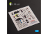 Kelik Decals 3D K72145 Me 163 B/S Komet Autocollants 3D intérieurs pour kit Hobby 2000/Academy 1/72