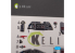 Kelik Decals 3D K72145 Me 163 B/S Komet Autocollants 3D intérieurs pour kit Hobby 2000/Academy 1/72