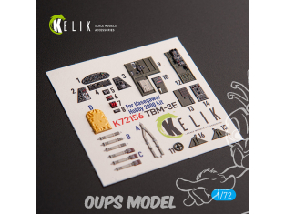 Kelik Decals 3D K72156 TBM-3E Décalcomanies 3D intérieures pour kit Hobby 2000/Hasegawa 1/72
