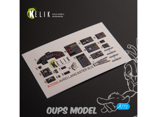 Kelik Decals 3D K72158 AVRO LANCASTER B.III Autocollants 3D intérieurs pour kit Airfix 1/72