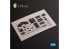 Kelik Decals 3D K72158 AVRO LANCASTER B.III Autocollants 3D intérieurs pour kit Airfix 1/72